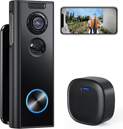 XTU Wireless Video Doorbell 2K HD No Subscription Local Cloud Storage Alexa