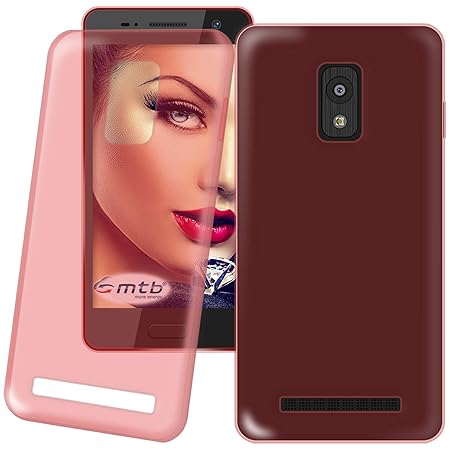 mtb more energy® Schutz-Hülle Clear & Slim für Samsung Galaxy Core Plus (SM-G350, 4.3'')| rot-transparent | flexibel | TPU Si