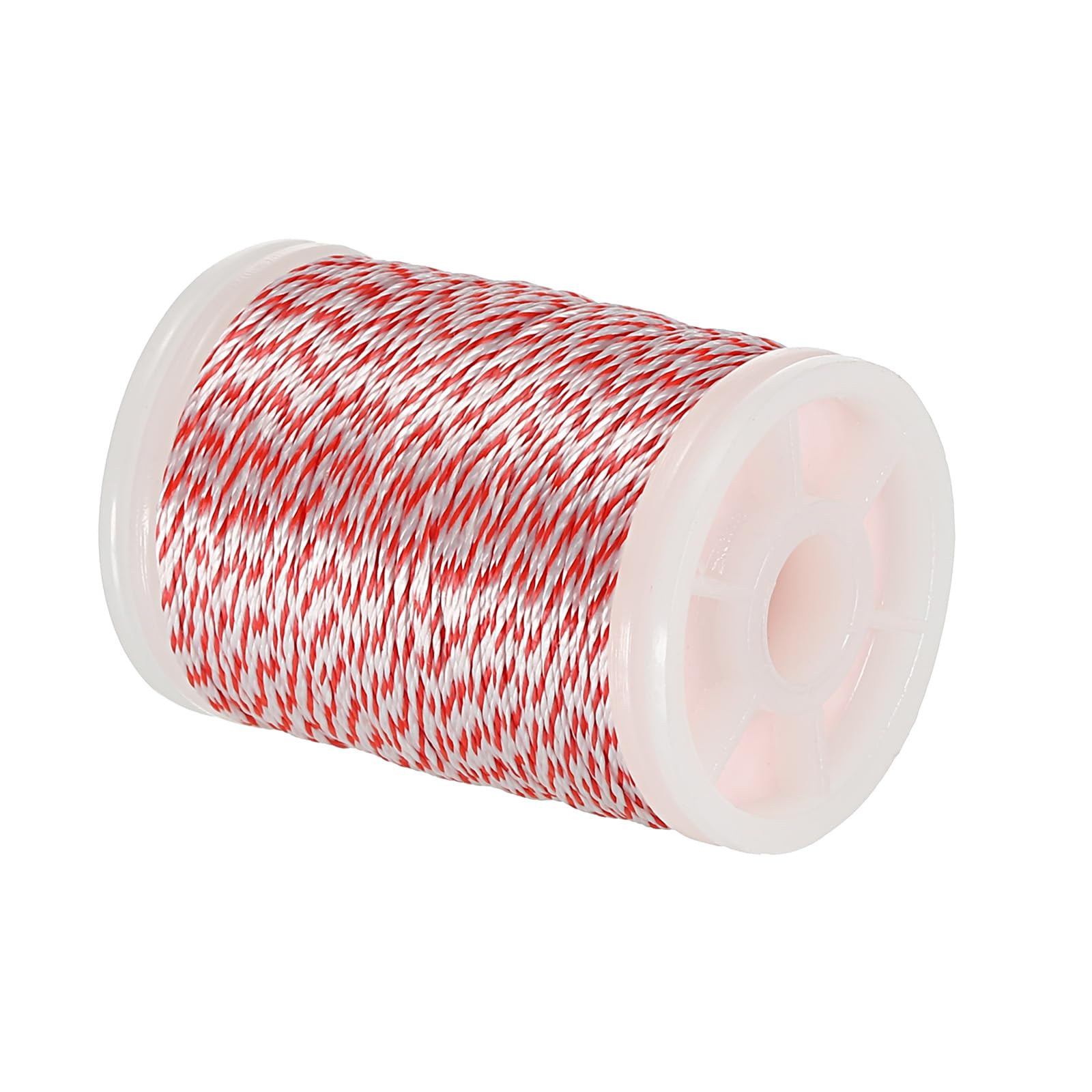 PATIKIL Archery Bow String Serving Thread 120 Yard/110M, 0.03" / 0.8mm Dia Bowstring Thread for Tying Peep Sight Nock Compound Recurve Bow, Pink White