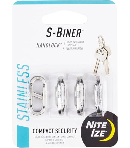 Amazon.com: Nite IZE Z-Series Dual Carabiner, Stainless Steel Clip
