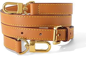 BEUDW Vachetta Leather Adjustable Crossbody Strap for Leather Shoulder Strap Belt Replacement Suitable for L V Handbags