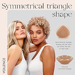 Vollence C Cup Triangle Silicone Breast Forms Fake