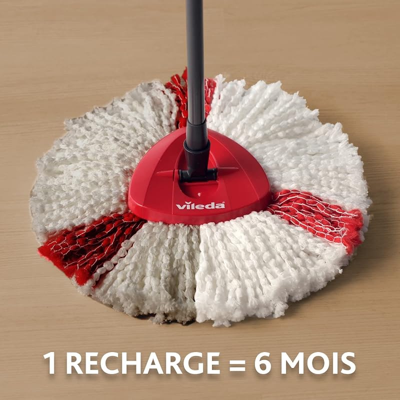 - Recharge Turbo 2en1 - Serpillière Innovante pour Balai Serpillière - 100% Microfibres pour Un Nettoyeur Sol Complet - Tous Type de Sol - Compatible Uniquement Système Turbo, x2