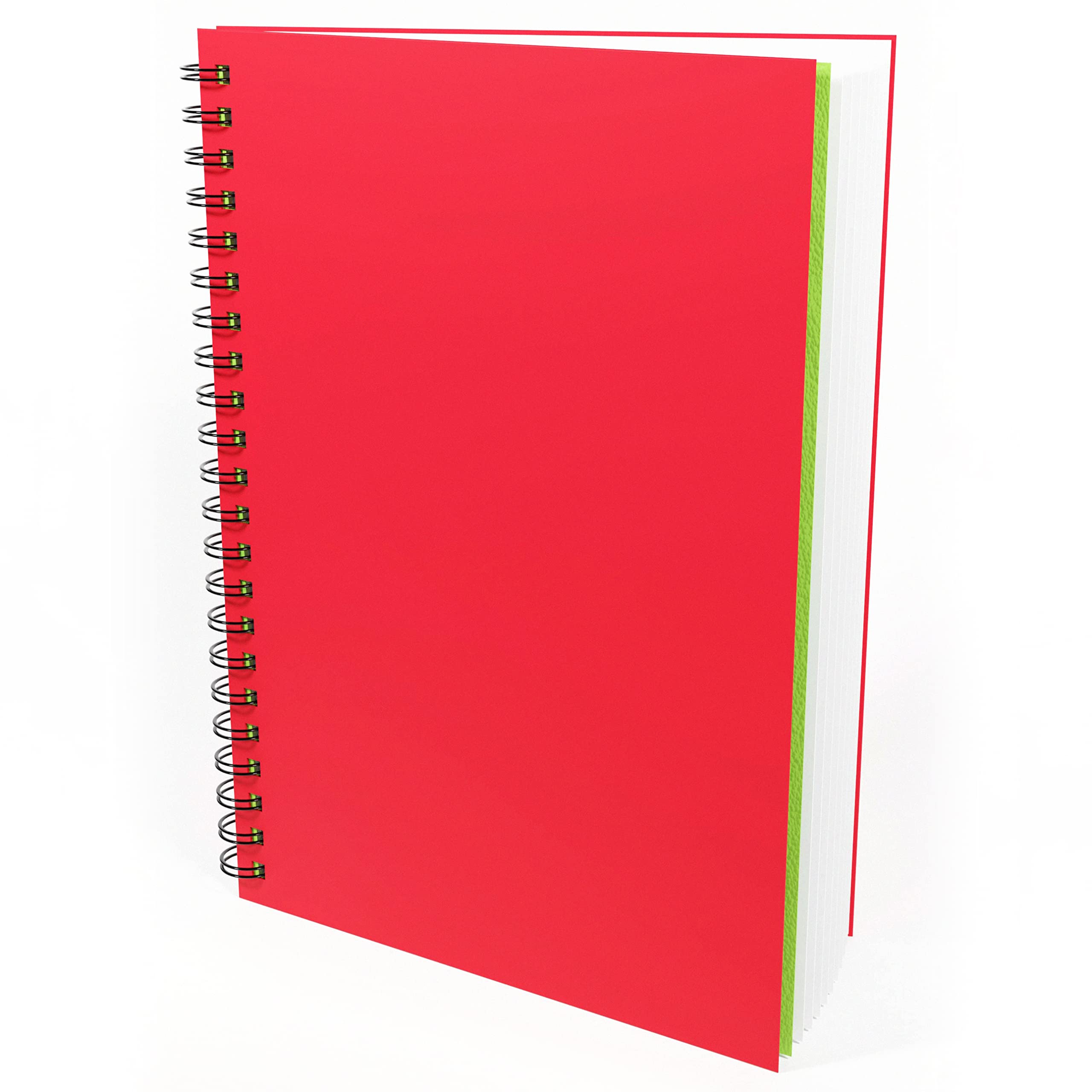 Artgecko Mixed Media Sketch Book (Red) - 80 Pages (40 Sheets) 150gsm White Cartridge Paper