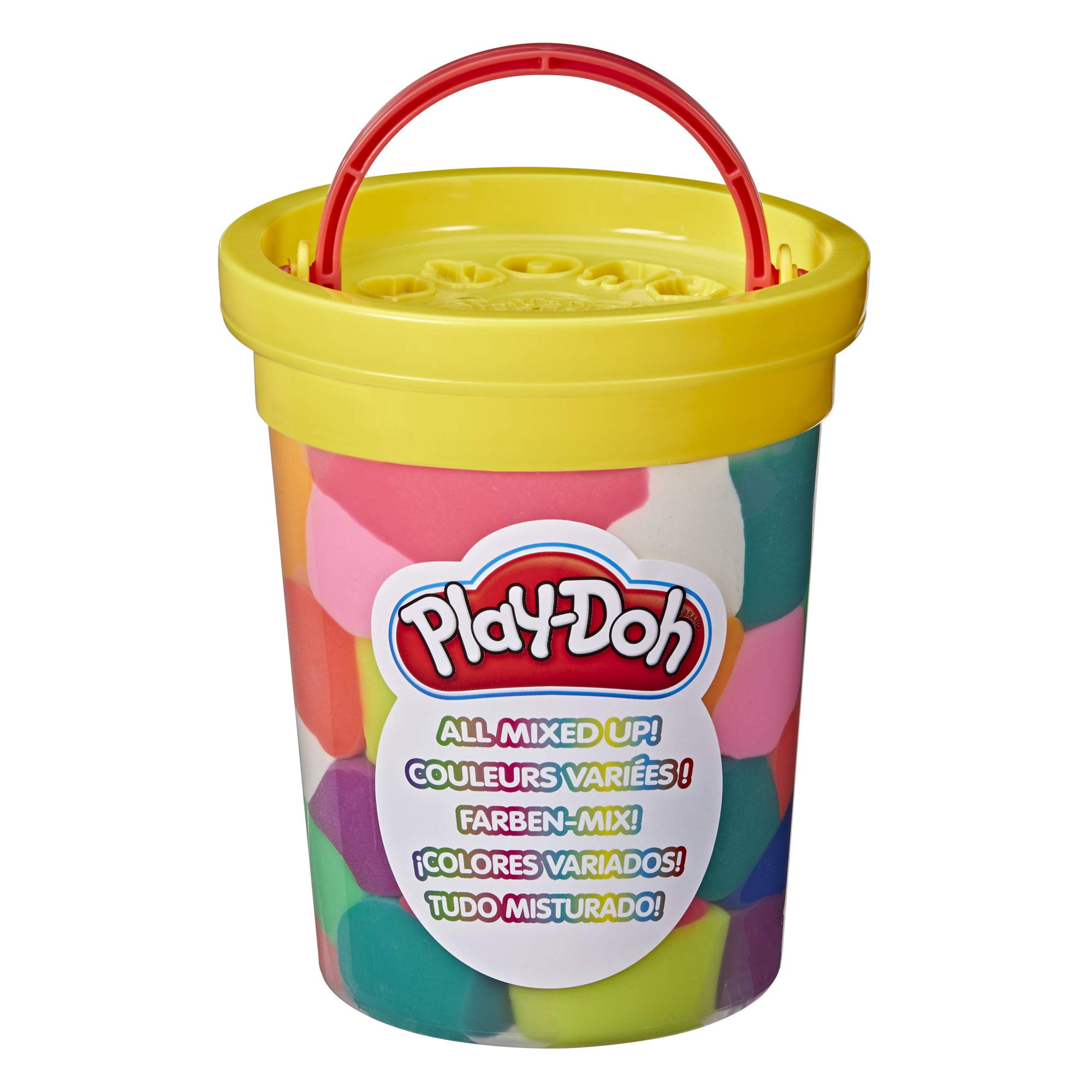 Play-Doh All Mixed Up Big Pot of Crazy Pre-Mixed Assorted Modelling Compound Colours for Children 2 Years and Up, Non-Toxic, 1,246 g/44 oz, F4684