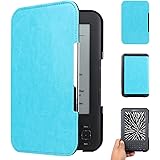 WALNEW Amazon Kindle Keyboard (kindle 3/D00901) Case Cover -- Ultra Lightweight PU Leather  Cover for Amazon kindle Keyboard(3rd Generation)Tablet with 6 Display and Keyboard (Light Blue)