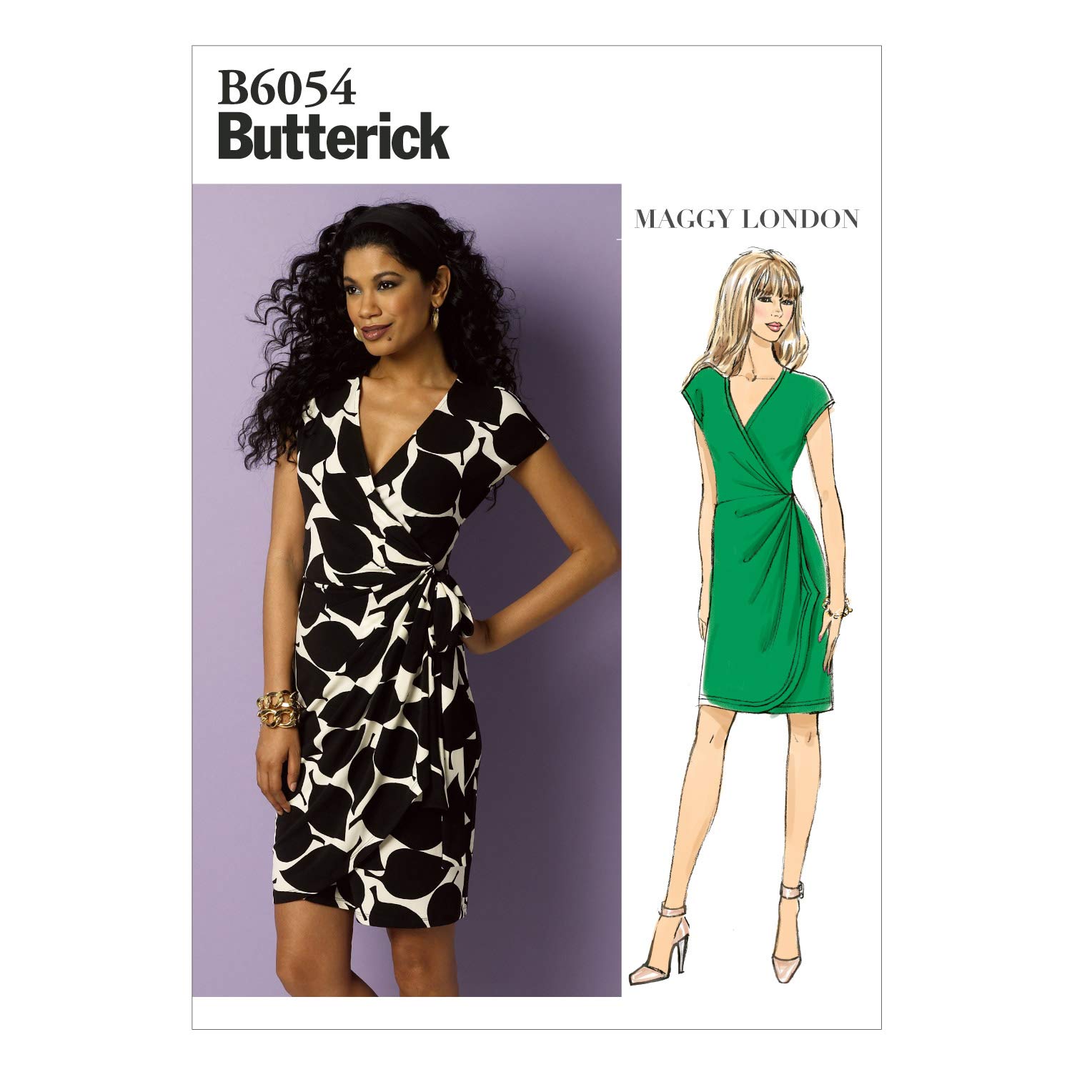 Butterick Patterns 6054A5 Sizes 6 - 8 - 10 - 12 - 14 Misses Dress, White