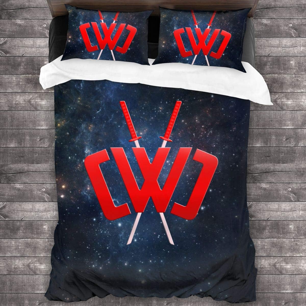 Lesliew CWC Chad Wild Clay Ninja Bedding, 3D Bedding Comforter Quilt Set Decorative 3 Piece Bedding Set with 2 Pillow Shams