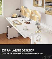 OffiGo Electric Standing Desk with 3-Piece