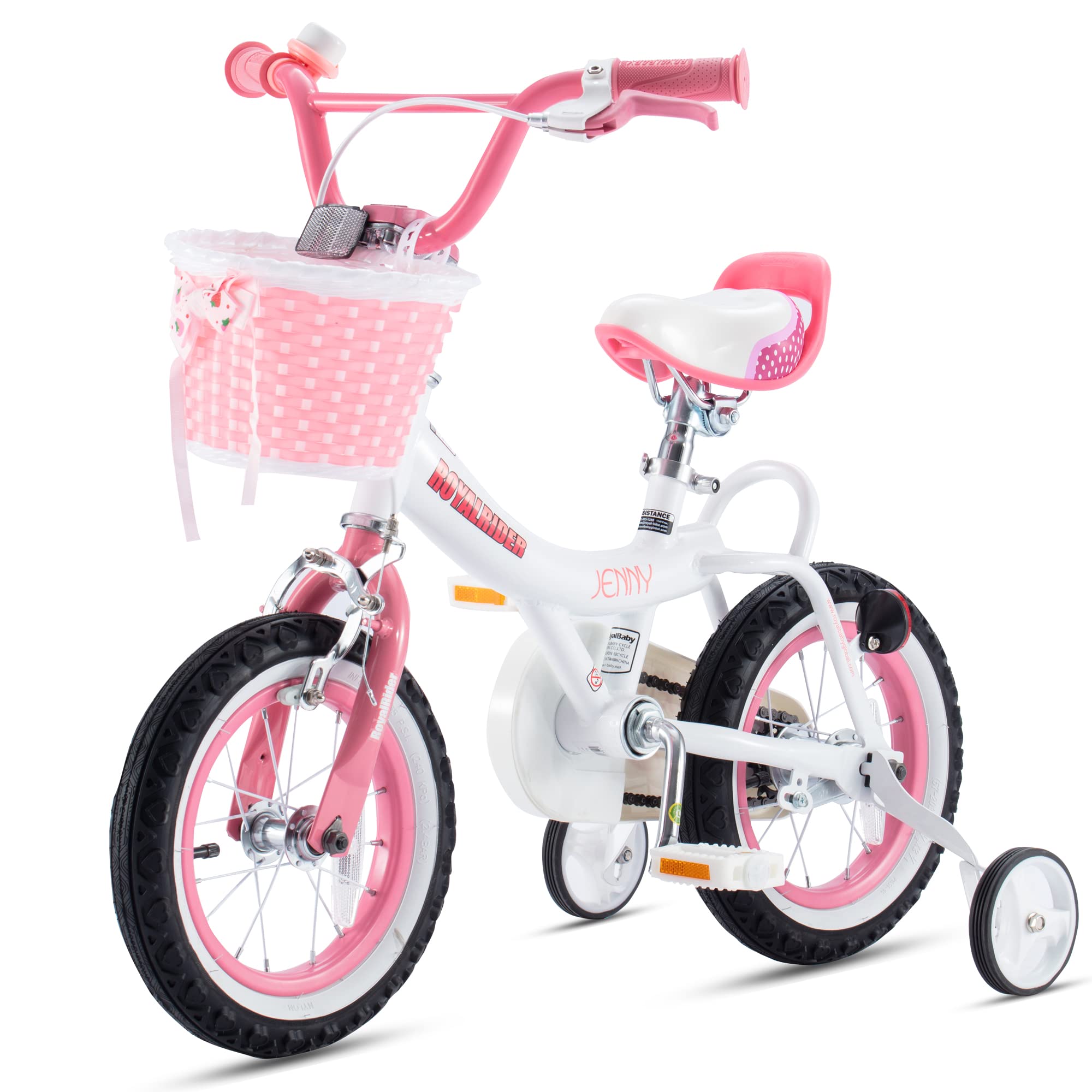 Royalbaby Princess Girls Kids Bike 12 14 16 18 20 Inch Children Bicycle with Basket for Age 3-12 Years