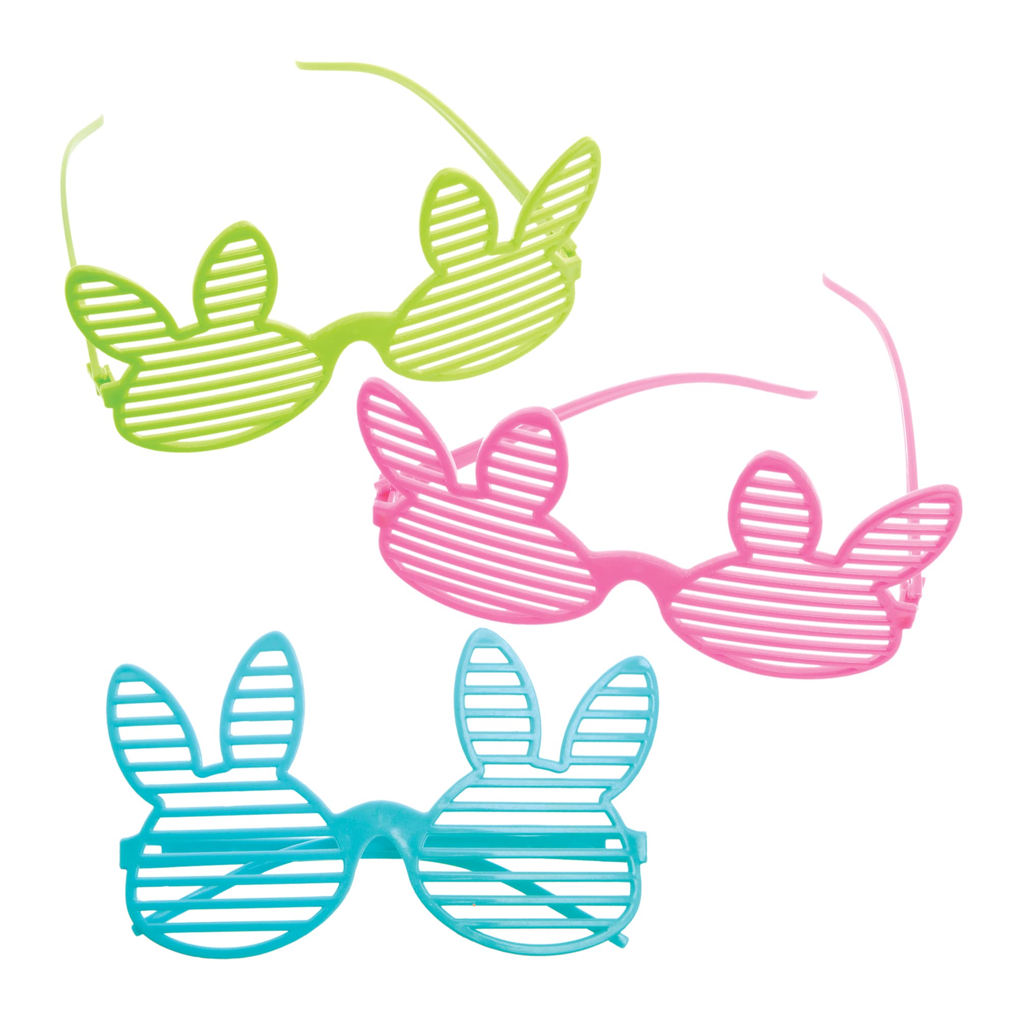 Baker Ross FX550 Bunny Glasses - Pack of 6, Easter Party Bag Fillers for Kids
