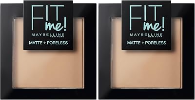 Maybelline Fit Me Matte and Poreless Powder 120 Classic Ivory 9 g Pack of 2