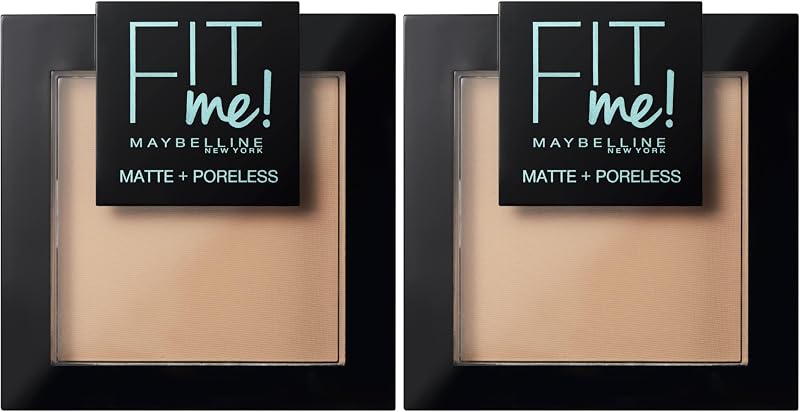 Maybelline Fit Me Matte and Poreless Powder 120 Classic Ivory 9 g Pack of 2