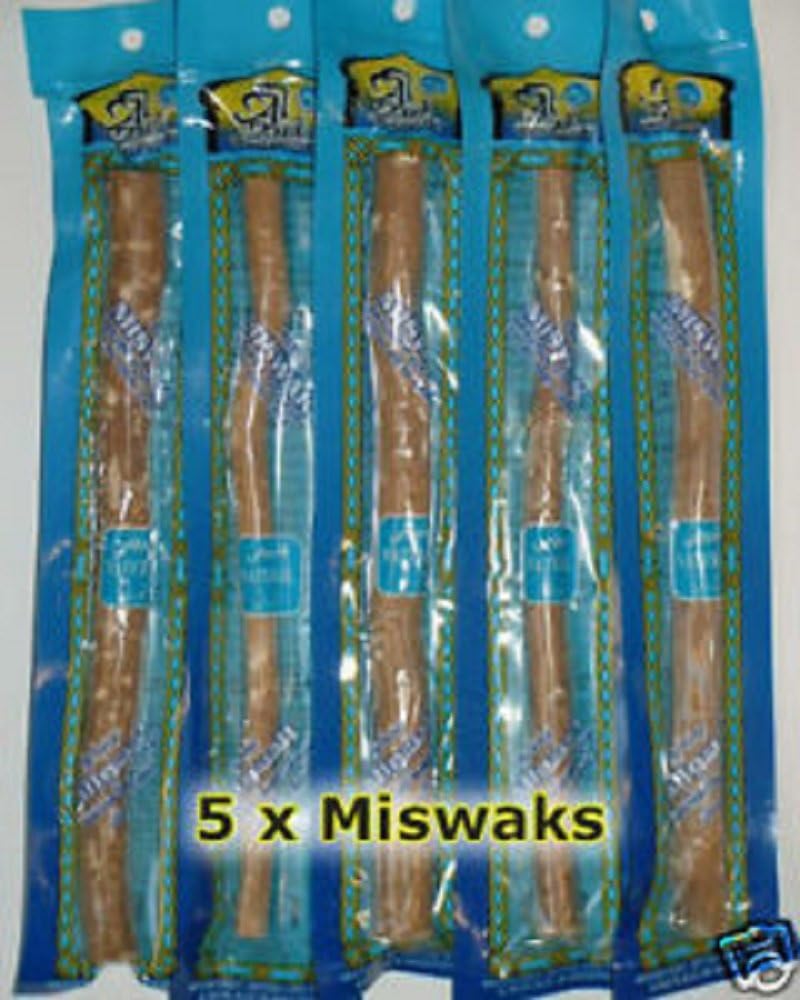 5 x PACK MISWAK MESWAK Sewak, Arak, Siwak, Peelu Natural Toothbrush