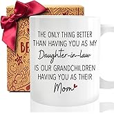 Daughter in Law Mug Gift for DIL from Mother in Law, Only Thing Better Than Having You As My Daughter-in-Law mug, Birthday Christmas Mugs Gifts for daughter in law, Appreciation mug gift for DILs-107