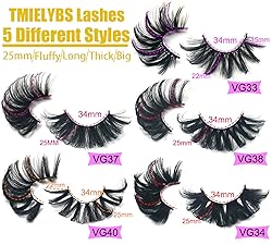 25MM Mink Lashes 25 mm False Eyelashes Long 20