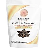Samsara Herbs Fo-Ti Extract Powder (4oz/114g) (He Shou Wu) - 20:1 Concentrated Extract, Prepared