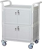 JaboEquip Large Lockable Medical Cart 3 Shelf