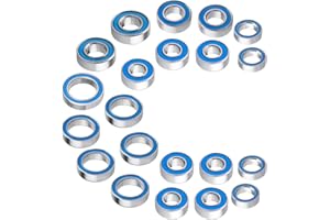 CrazyHobby 21Pcs Ball Bearings Kit for Traxxas Slash Stampede Rustler Hoss 4x4 VXL 1/10 Short Course Truck Upgrade Parts