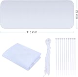 Revanom 9.8ft White Child Safety Net for Balconies Stairs Outdoor Indoor view 6