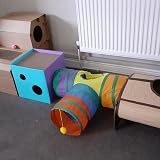 Sanvp san Cat Tunnel Rabbit Foldable 3-Way Tube Indoor Small Animal Toy view 3