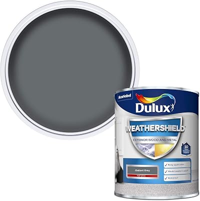 Dulux Weather Shield Exterior High Gloss Paint 750 ml Gallant Grey