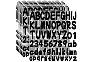 WANGHENG Letter Sticker 1.5 Inch,16 Sheets Alphabet Stickers,Vinyl Self Adhesive Waterproof Scrapbook Letter,for Notebook,Labels,Scrapbooking Crafts,DIY Crafts Art Making（Black）