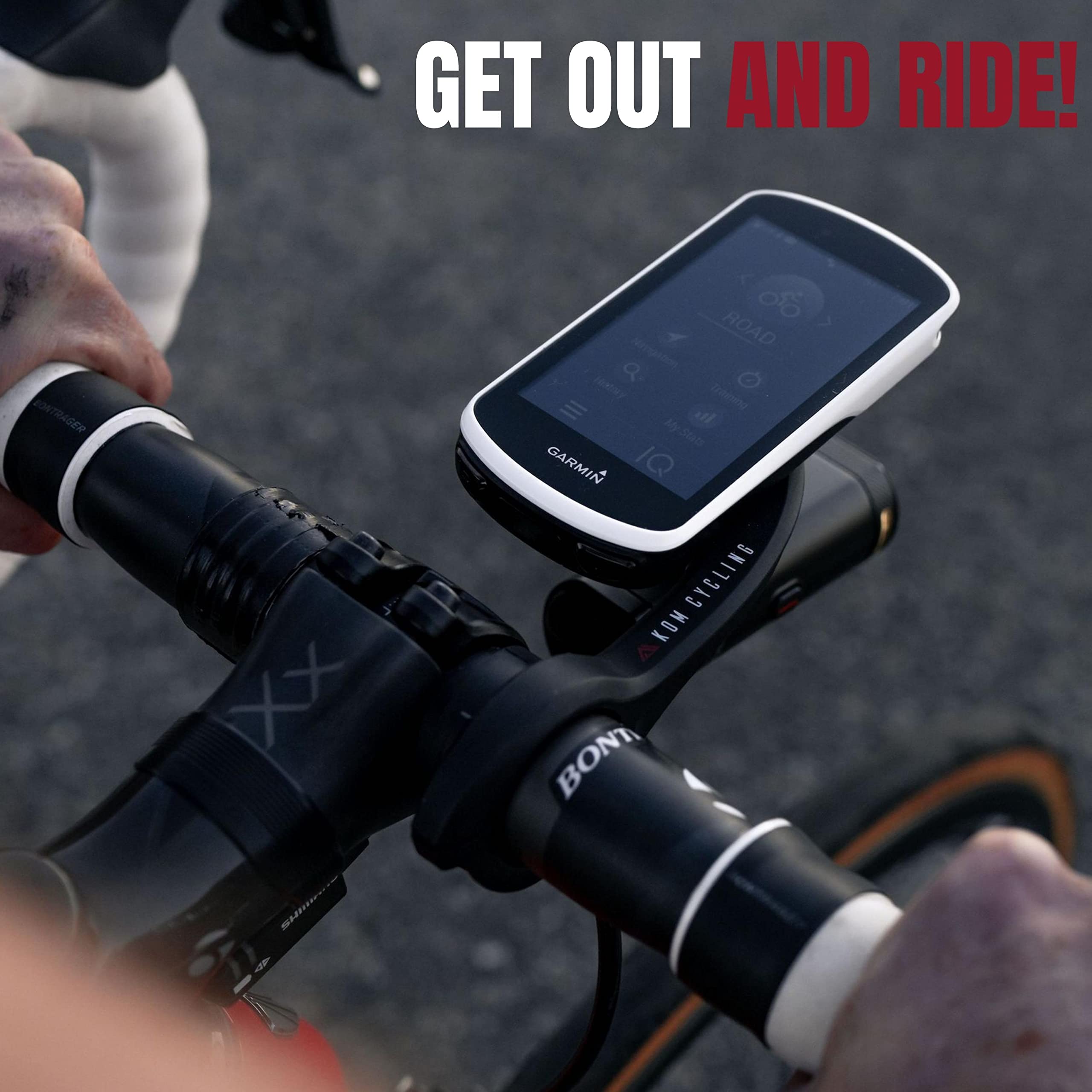 KOM Cycling for Garmin Varia Mount Tail Light Models Including RTL515, RTL510, RVR315, Magene L508 Featuring an ATOP Dial for Security - Varia Seatpost Radar Mount and Under Saddle Mount