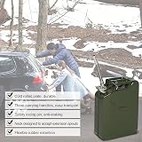 Bonnlo 20L Metal Jerry Can Fuel Container with Flexi Spout Green view 5