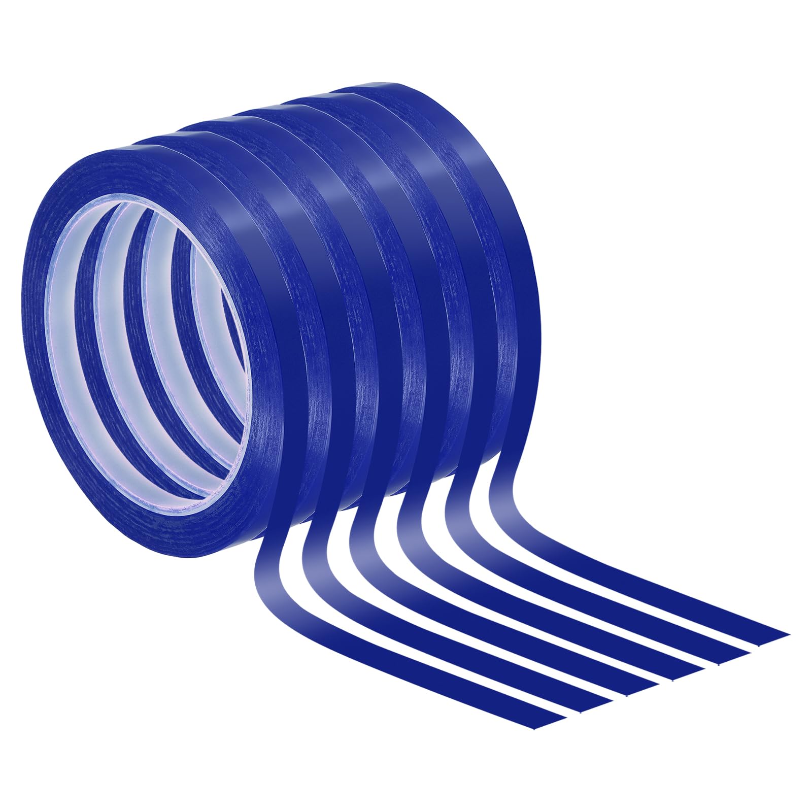 PATIKIL 5/16" Whiteboard Tape, 6 Pack Thin Dry Erase Tape for Graphic Chart Marking DIY Art, Blue