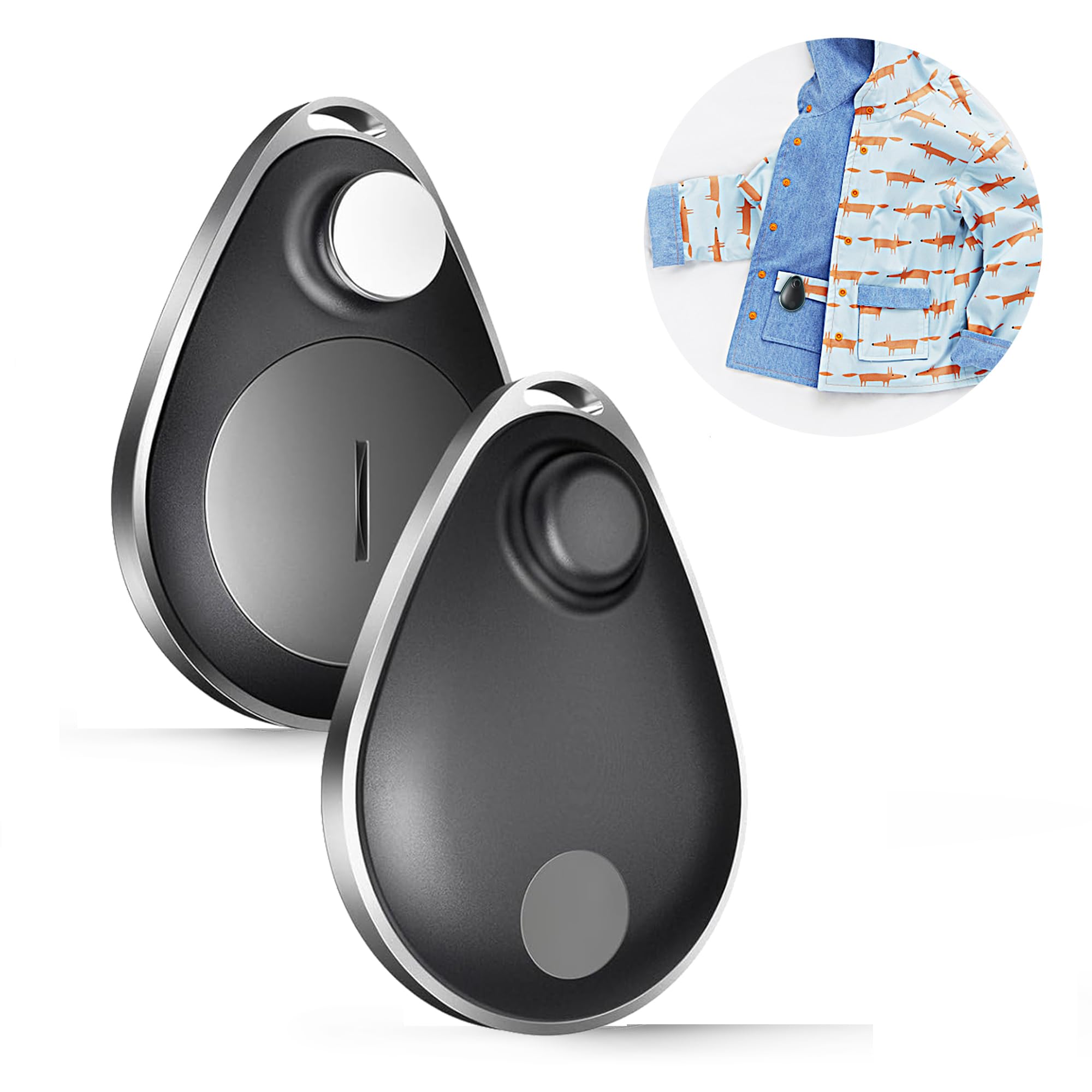 UtagPro GPS Tracker 1Pack, Bluetooth Tracker Works with Apple Find My (iOS only), Waterproof, Lost Mode, No Monthly Fee, Suitable for Clothing, Shoes, Backpack, Luggage, Keys (Black)