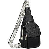 SENDEFN Small Sling Bag Crossbody Bags for Women Vegan Leather Cell Phone Cross Body Purse Fanny Packs Chest Bag for Women