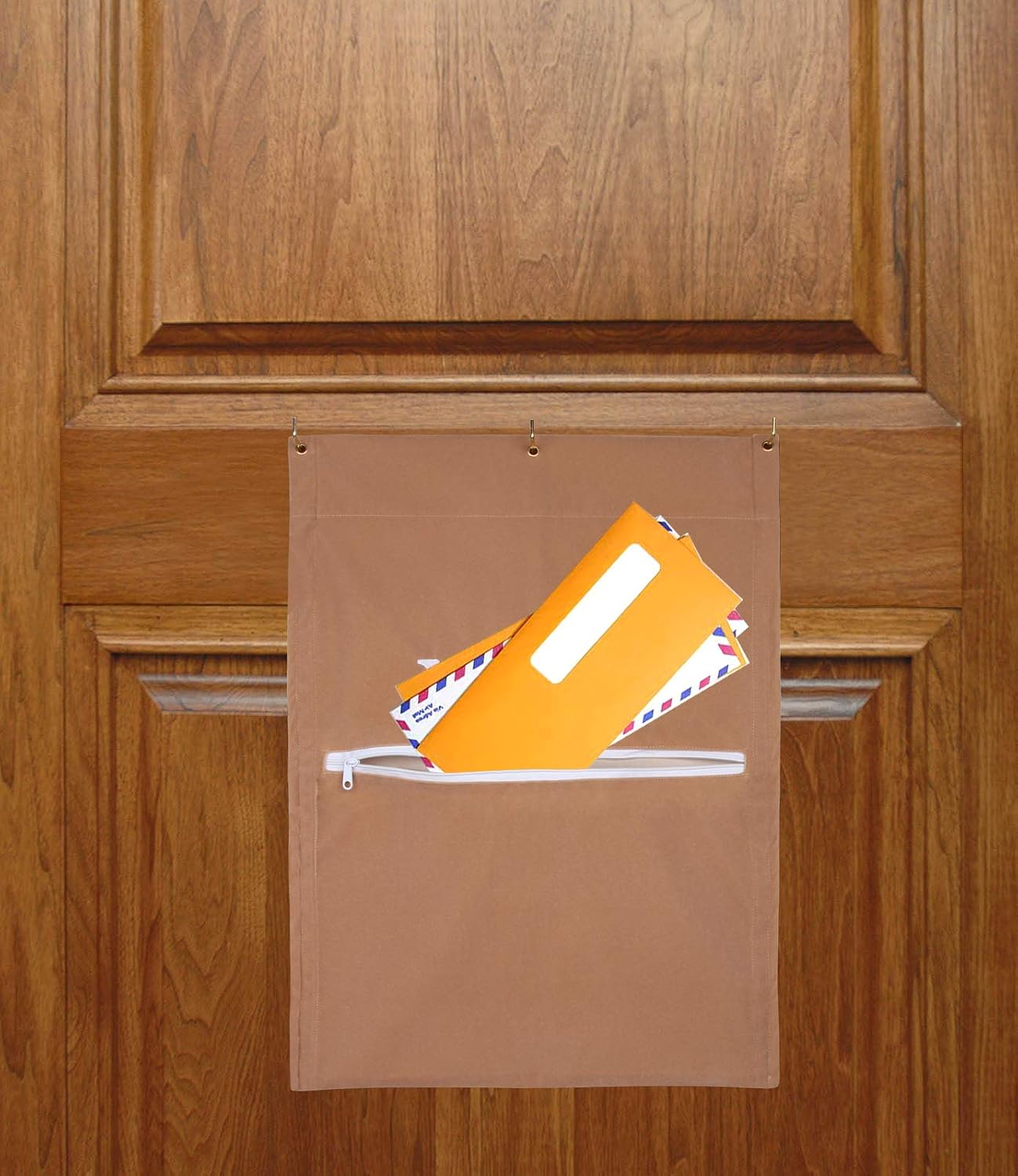 Mail Catcher Post Catcher Bag for Mail Slots Post Efficient Reduces drafts for Home Office and Garage Doors (Tan)… - Image 5