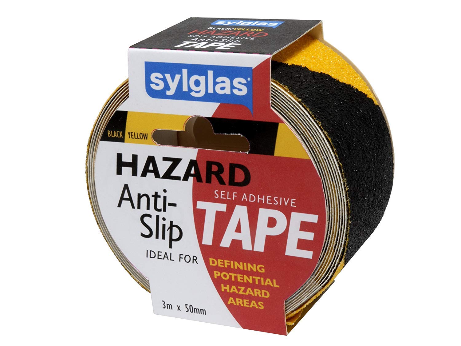 Denso ASTBLY18 Anti-Slip Tape 50mm x18m Hazard - Black / Yellow