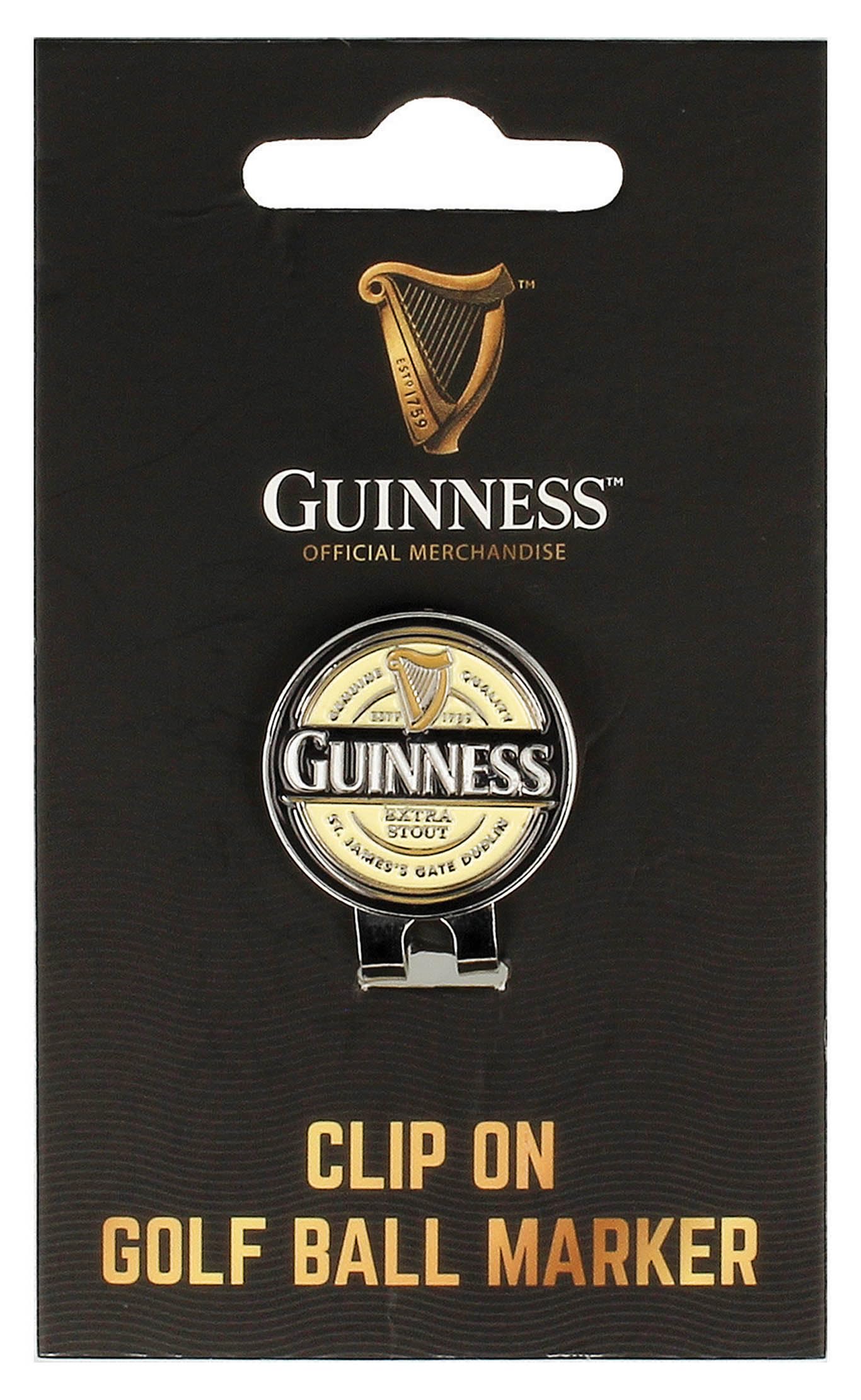 Guinness Label Magnetic Cip Golf Ball Marker