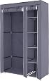 LANTUS Scarpiera Armadio 10 Ripiani, Capacità 27 Paia, Tessuto Non Tessuto, Tubi Acciaio Inox, 60x30x160 Cm