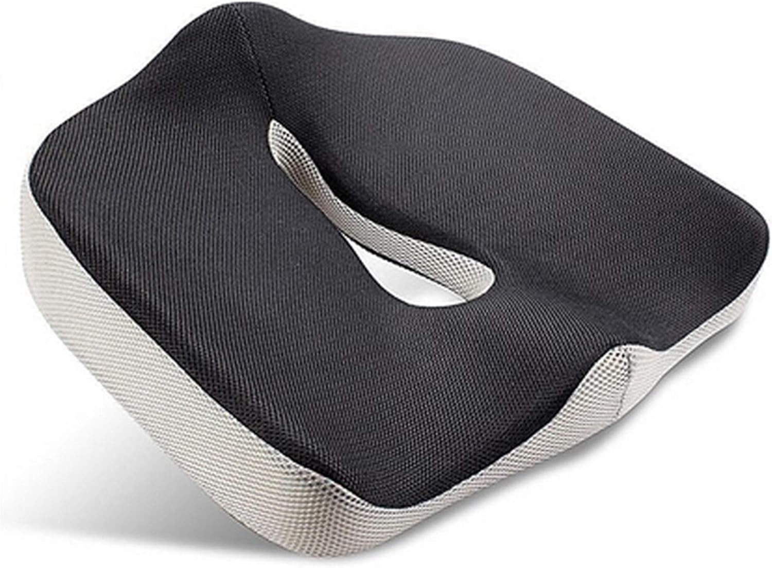 Flybiz Foam Seat Orthopedic Seat Cushion, for Coccyx Sciatica Hemorrhoid Tailbone Back Pain Relief, Ergonomic Posture Seat Pad with Cool Mesh Fabric for Office Chairs, Car Seat, Recliner, Wheelchair