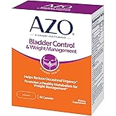 AZO Bladder Control with Go-Less® & Weight Management Dietary Supplement | Helps Reduce Occasional Urgency* | Promotes Healthy Metabolism* | Supports a Good Night’s Sleep* | 48 Capsules