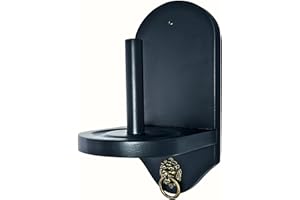 Beer City Billiards Wall Mount Cone Chalk Holder (Matte Black) – Modern Design with Mounting Hardware – Fits Silver Cup or Master Tweeten Cone Talc