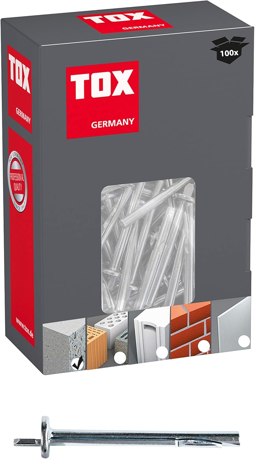 TOX ceiling Nail Top 6 x 35 mm, 100 pieces, 08810201, Silver