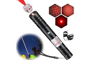 IVVTRYI Red Laser Pointer, Long Distance Laser Cat Toy Rechargeable High Power Laser Pointer for Demonstration Outdoor Cat Toys