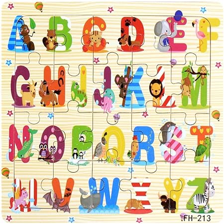 Amazon Cloudro赤ちゃん教育玩具 木製ジグソーパズルかわいい動物初期学習トレーニングおもちゃfor Boys And Girlsギフト 安い One Size マルチカラー 木製パズル おもちゃ