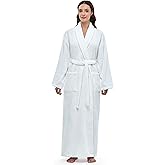Arus Women's Shawl Collar Robe, Turkish Terry Cotton Bathrobe,with Regular and Full Length Options