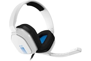 ASTRO Gaming A10 Wired Gaming Headset, Lightweight and Damage Resistant, ASTRO Audio, 3.5 mm Audio Jack, for Xbox Series X|S, Xbox One, PS5, PS4, Nintendo Switch, PC, Mac- White/Blue