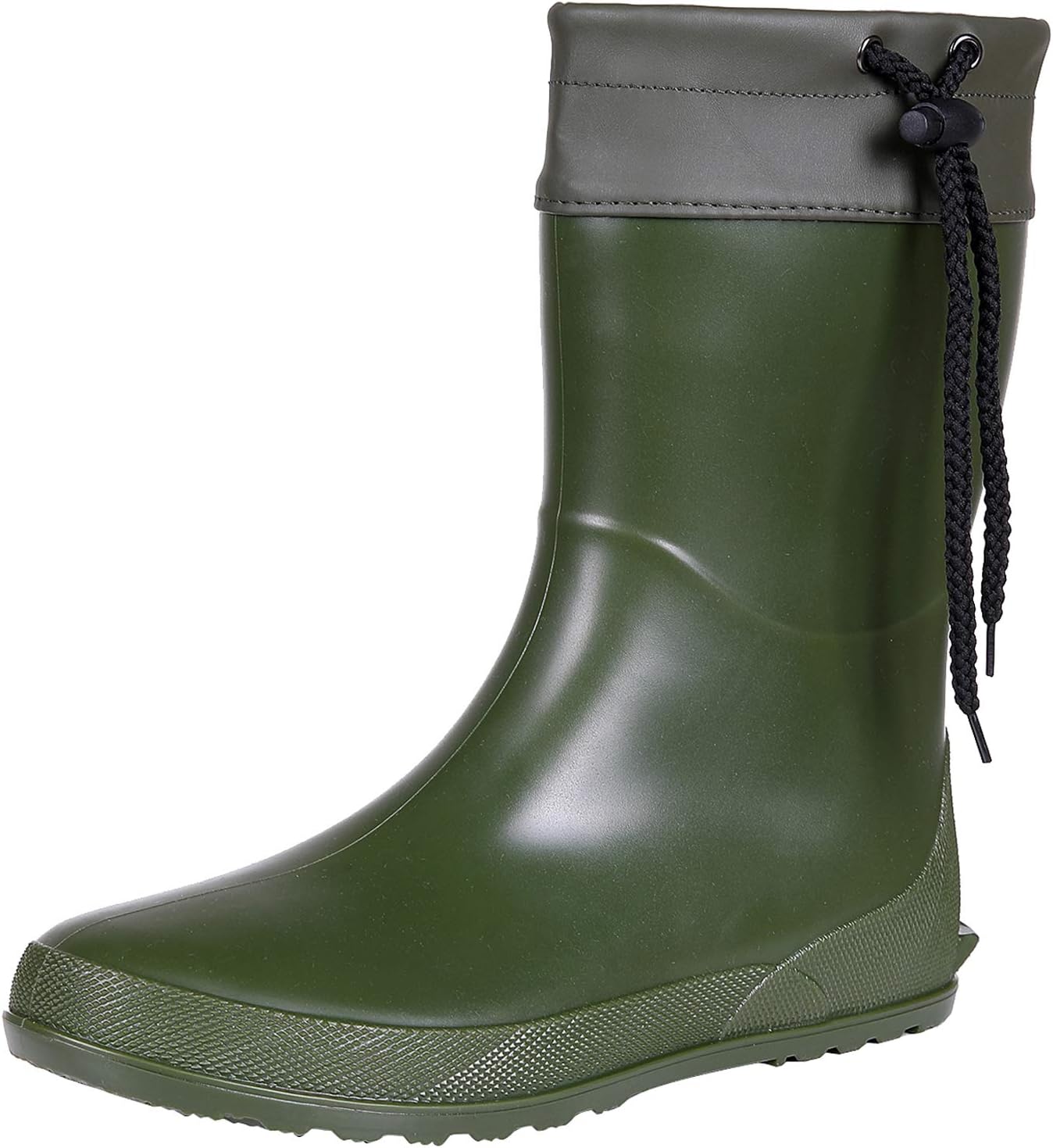 Asgard Women's Mid Calf Rain Boots Collar Gardening Boots Ultra