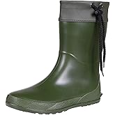 Asgard Women's Mid Calf Rain Boots Collar Gardening Boots Ultra Lightweight Portable Garden Shoes