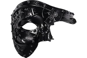 OIDEA Steampunk Masquerade Mask for Men: Mechanical Phantom Of The Opera Mask Costume Carnival Party Venetian Mardi Gras Mask