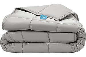 Luna Weighted Blankets for Adults | Premium Sleep Quality, Breathable, Comfortable Lyocell Blanket | All Season Cooling Blanket Gift Ideas [15lbs - Queen - 60" x 80"] [Light Grey]