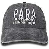 InnoBeta Paraprofessional Appreciation Gifts for Women, Adjustable Vintage Baseball Cap Washed Cotton Embroidered Hat Grey