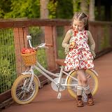 Glerc 14 Inch Kids Bike White with Basket Stabilisers Bell 3-5 Years view 5